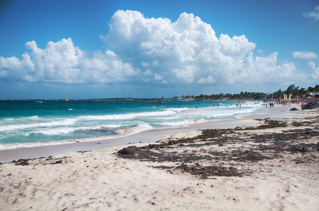 Orient Beach on St. Maarten Carribean Island; Shutterstock ID 171551096