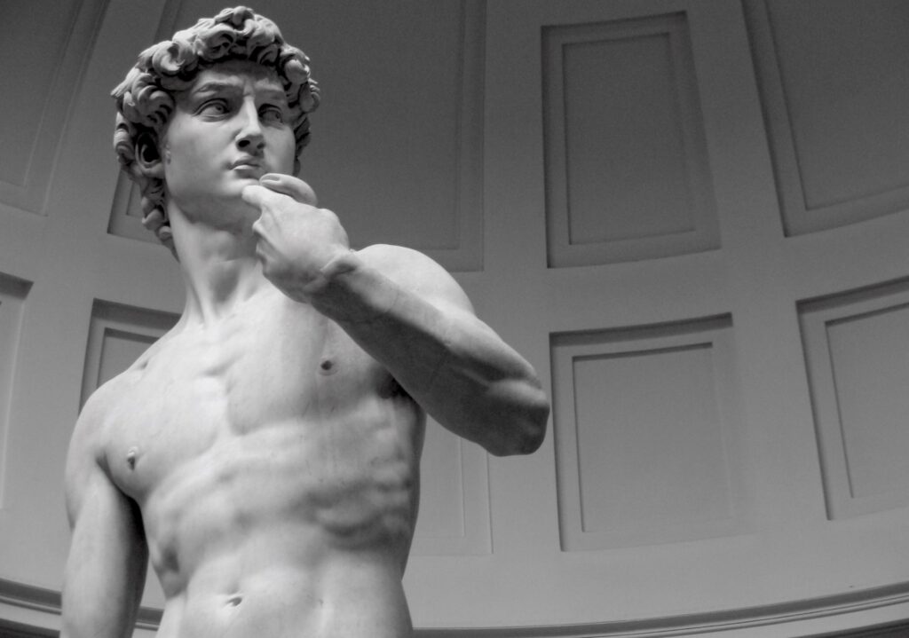 massa muscolare statua david michelangelo