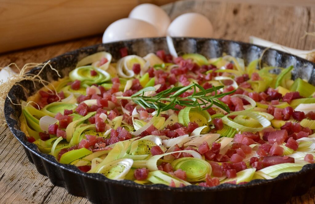 torta salata porri francese